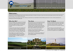 Screenshot of The Best Scottish Golf website